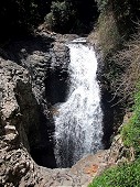 Waterfall over the Natural Arch